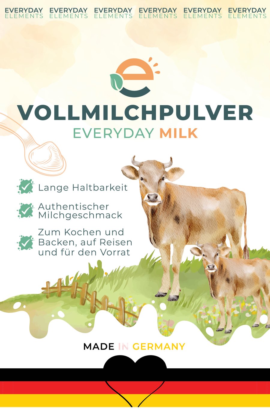 Verpackung von Everyday Milk Vollmilchpulver, 250 g
